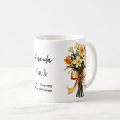 Birth Blume März daffodil Kaffeetasse (VorderseiteRechts)