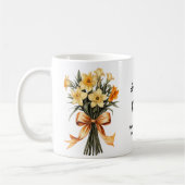 Birth Blume März daffodil Kaffeetasse (Links)