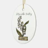 Birth Blume MAY Birthday Lily Valley Keramik Ornament (Links)