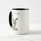 Birth Blume MAY Birthday Lily Valley Tasse (Vorderseite Links)