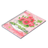 Birth Blume und Gem August Lace Notizblock (Linke Seite)