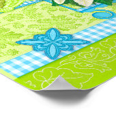 Birth Blume und Gem Dezember Birdcage Poster (Ecke)