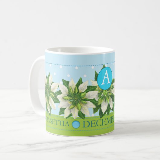 Birth Blume und Gem Dezember Klassische Tasse (Vorderseite Links)