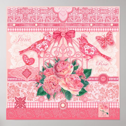 Birth Blume und Gem June Birdcage Poster (Vorne)