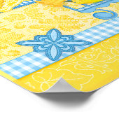 Birth Blume und Gem März Birdcage Poster (Ecke)