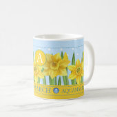 Birth Blume und Gem März Klassische Tasse (VorderseiteRechts)
