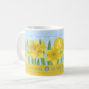 Birth Blume und Gem März Klassische Tasse