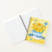 Birth Blume und Gem März Lace Lrge Notizblock (Innenseite)