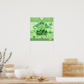 Birth Blume und Gem May Birdcage Poster (Küche)