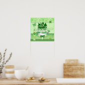 Birth Blume und Gem May Teacup Poster (Küche)