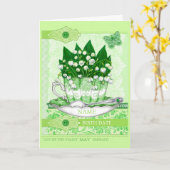 Birth Blume und Gem May Word Game Card Karte (Gelbe Blume)