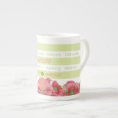 Birth Blume und Gem Stripe Tasse August Knochen Ch (Vorderseite Rechts)