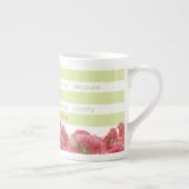 Birth Blume und Gem Stripe Tasse August Knochen Ch (Rechts)