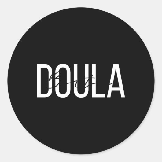 Birth Doula Birth Worker Runder Aufkleber (Vorderseite)