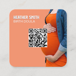 Birth Doula Custom QR Quadratische Visitenkarte