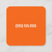 Birth Doula Custom QR Quadratische Visitenkarte (Rückseite)