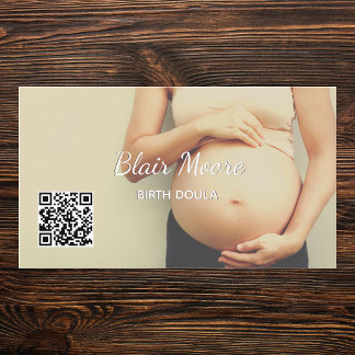 Birth Doula Midfrau Custom QR Visitenkarte