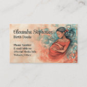 Birth Doula Mother Baby Art Natural Birthing Visitenkarte (Vorderseite)