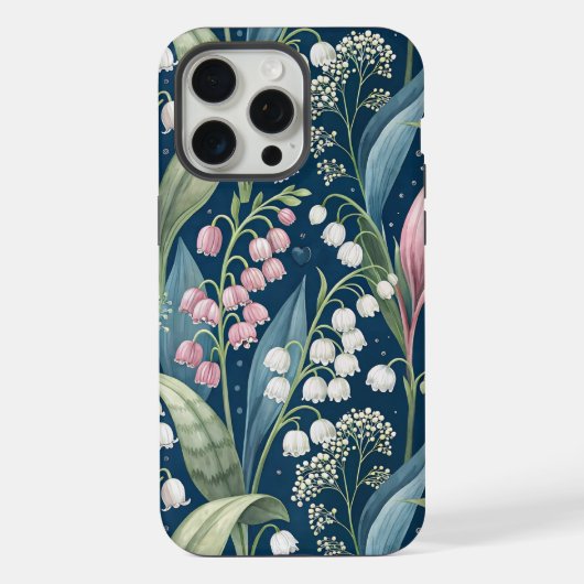 Birth Flower Botanical Design iPhone Hülle (Rückseite)