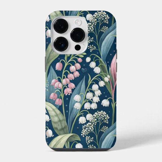 Birth Flower Botanical Design iPhone Hülle (Rückseite)
