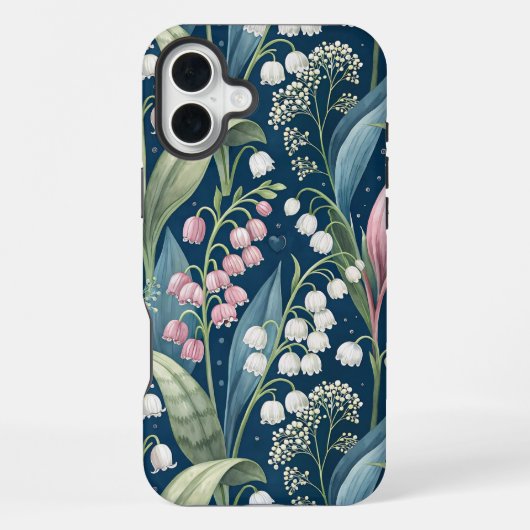 Birth Flower Botanical Design iPhone Hülle (Rückseite)