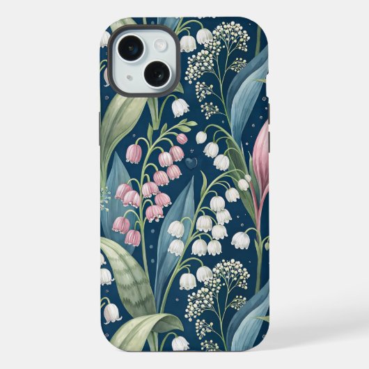 Birth Flower Botanical Design iPhone Hülle (Rückseite)