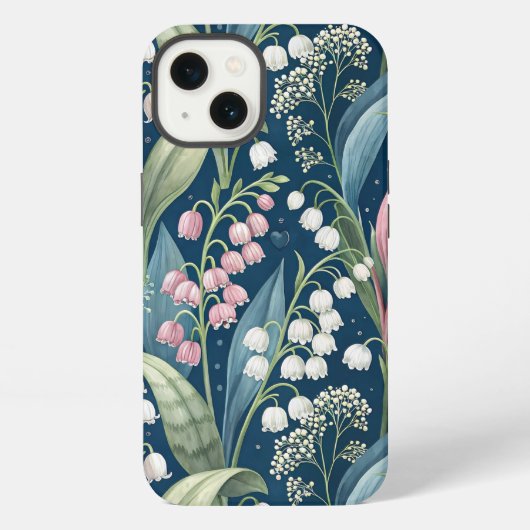 Birth Flower Botanical Design iPhone Hülle (Rückseite)