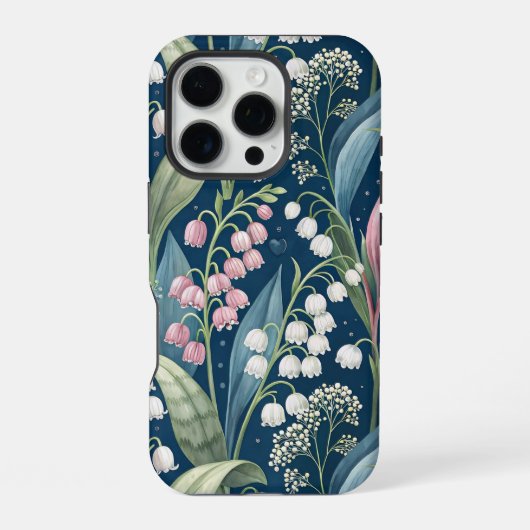 Birth Flower Botanical Design iPhone Hülle (Rückseite)