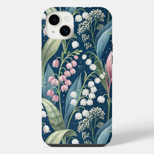 Birth Flower Botanical Design iPhone Hülle (Rückseite)