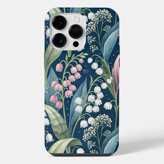 Birth Flower Botanical Design iPhone Hülle (Rückseite)
