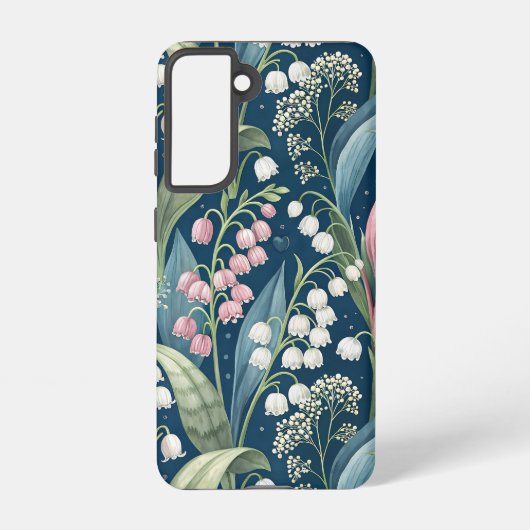 Birth Flower Botanical Design Samsung Galaxy Hülle (Rückseite)