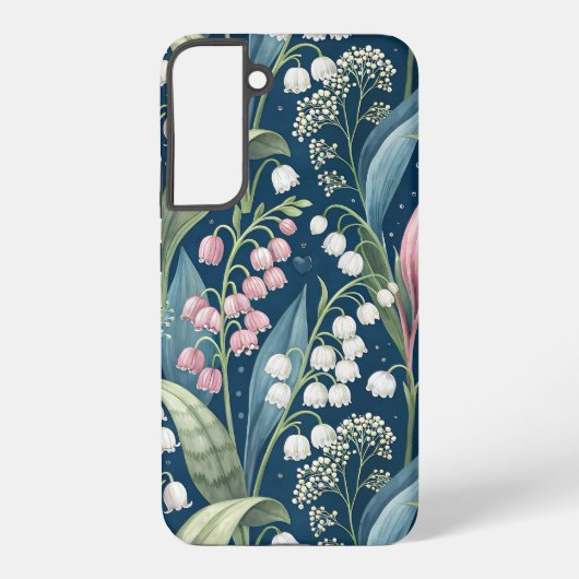 Birth Flower Botanical Design Samsung Galaxy Hülle (Rückseite)
