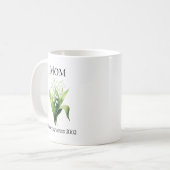 Birth Flower Lily of the Valley for Mom with Year Kaffeetasse (Vorderseite Links)
