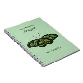 Birth Gemstone Butterfly (August) - Dido Longwing Notizblock (Rechte Seite)