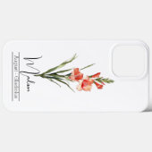 Birth Month Blume August Gladiolus Case-Mate iPhone Hülle (Rückseite (Horizontal))