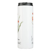 Birth Month Blume August Gladiolus Thermosbecher (Rückseite)