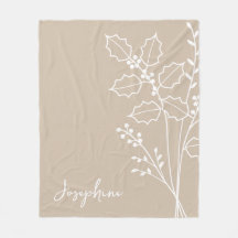 Birth Month Flower, December Calligraphy Name