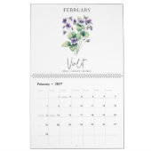 Birth Month Flower Kalender (Feb 2027)