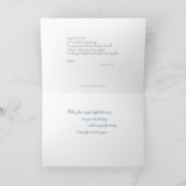 Birth Mother Angel Birthday Blue Karte (Innenseite)