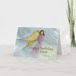 Birth Mother Angel Birthday Blue Karte<br><div class="desc">Ihre Geburtstagsmutter wird diese wunderschöne religiöse Karte sicherlich gerne am Geburtstag erhalten. Herzlichen Glückwunsch zum Geburtstag Ihrer Mutter mit dieser schönen blauen,  violetten und gelben Abbildung eines Engels von Sandra Monier. Der perfekte Hintergrund für Ihre Worte über Spiritualität,  Führung,  Liebe und Gott.</div>