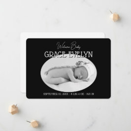 Birth New Baby Simple Foto Flat Ankündigung