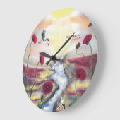 Birth of Liberty Große Wanduhr (Winkel)