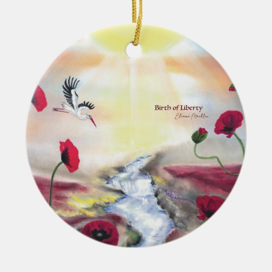 Birth of Liberty Keramik Ornament (Vorne)