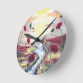 Birth of Liberty Runde Wanduhr (Winkel)