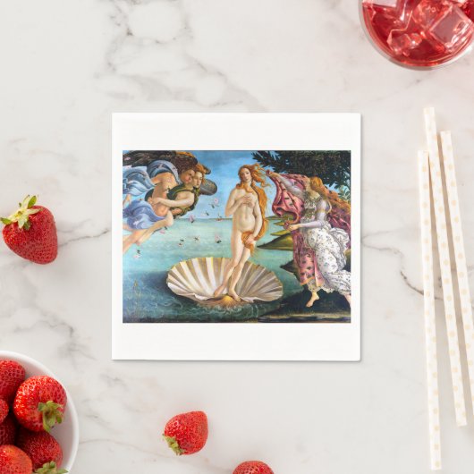 Birth Of Venus Sandro Botticelli Restored Version Serviette (Beispiel)