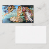 Birth Of Venus Sandro Botticelli Restored Version Visitenkarte (Vorne/Hinten)