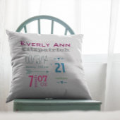 Birth Record Girl's Kinderzimmer Room Babysitter-P Kissen