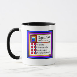 Birth Sign Aquarius Tasse