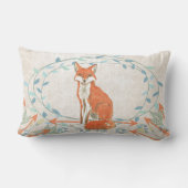 Birth Stats Baby Boy Forest Creatures Fox Lendenkissen (Rückseite)