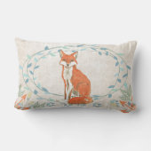 Birth Stats Baby Boy Forest Kinderzimmer Fox Lendenkissen (Rückseite)